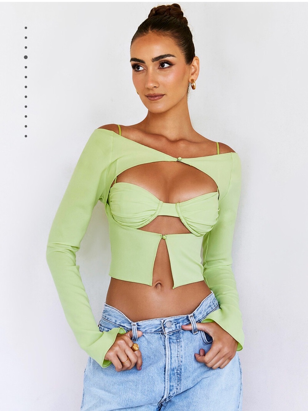 Mistress Rocks ‘Jubilant’ Green Top